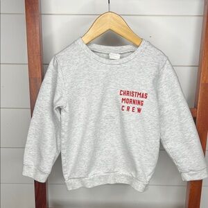Gray Kids Sweatshirt - Christmas Morning Crew
